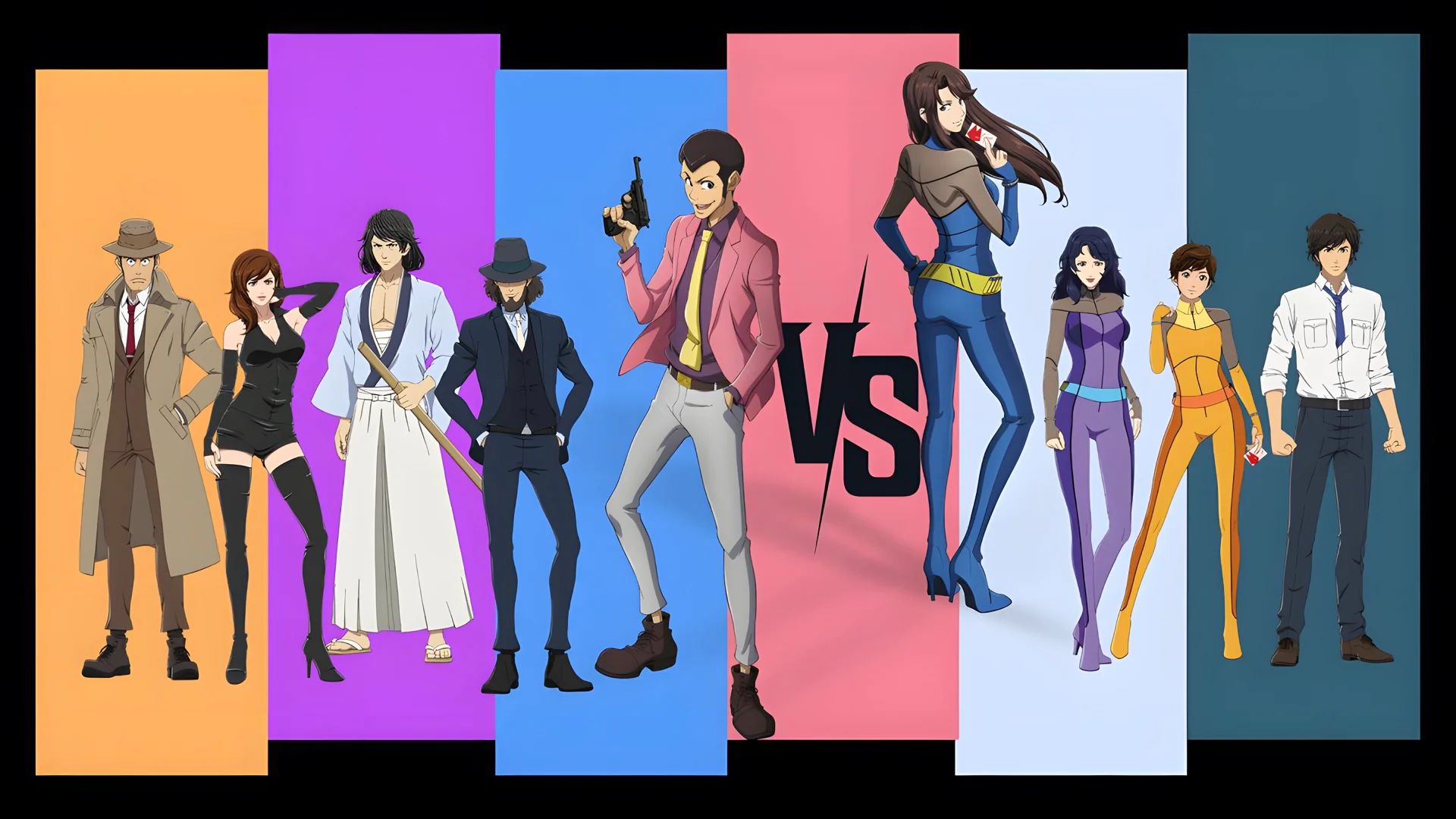 Backdrop de Lupin III vs Ojos de Gato