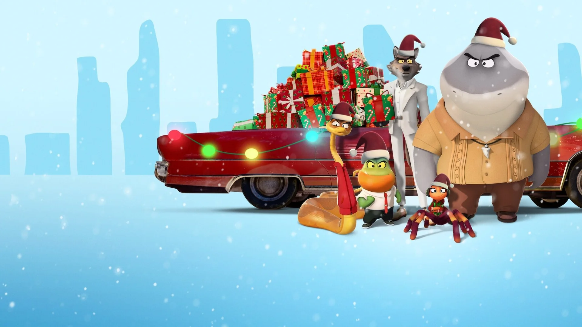 Backdrop de Los tipos malos: Una Navidad muy mala