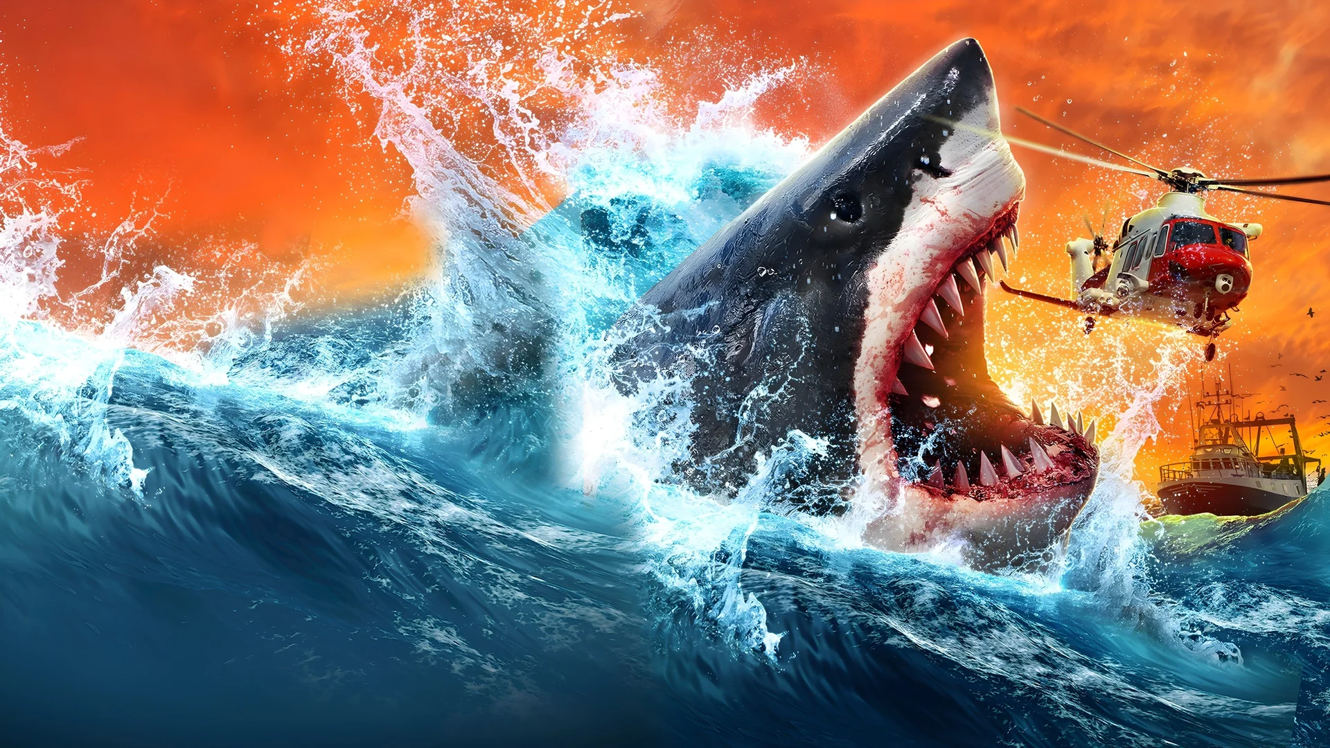 Backdrop de Jurassic Shark 3: Seavenge