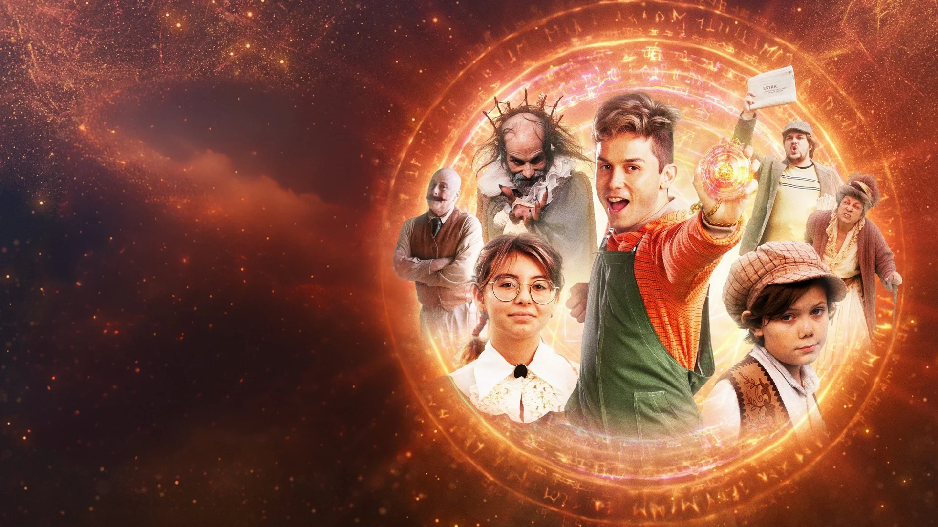 Backdrop de Gato Galáctico e o Feitiço do Tempo