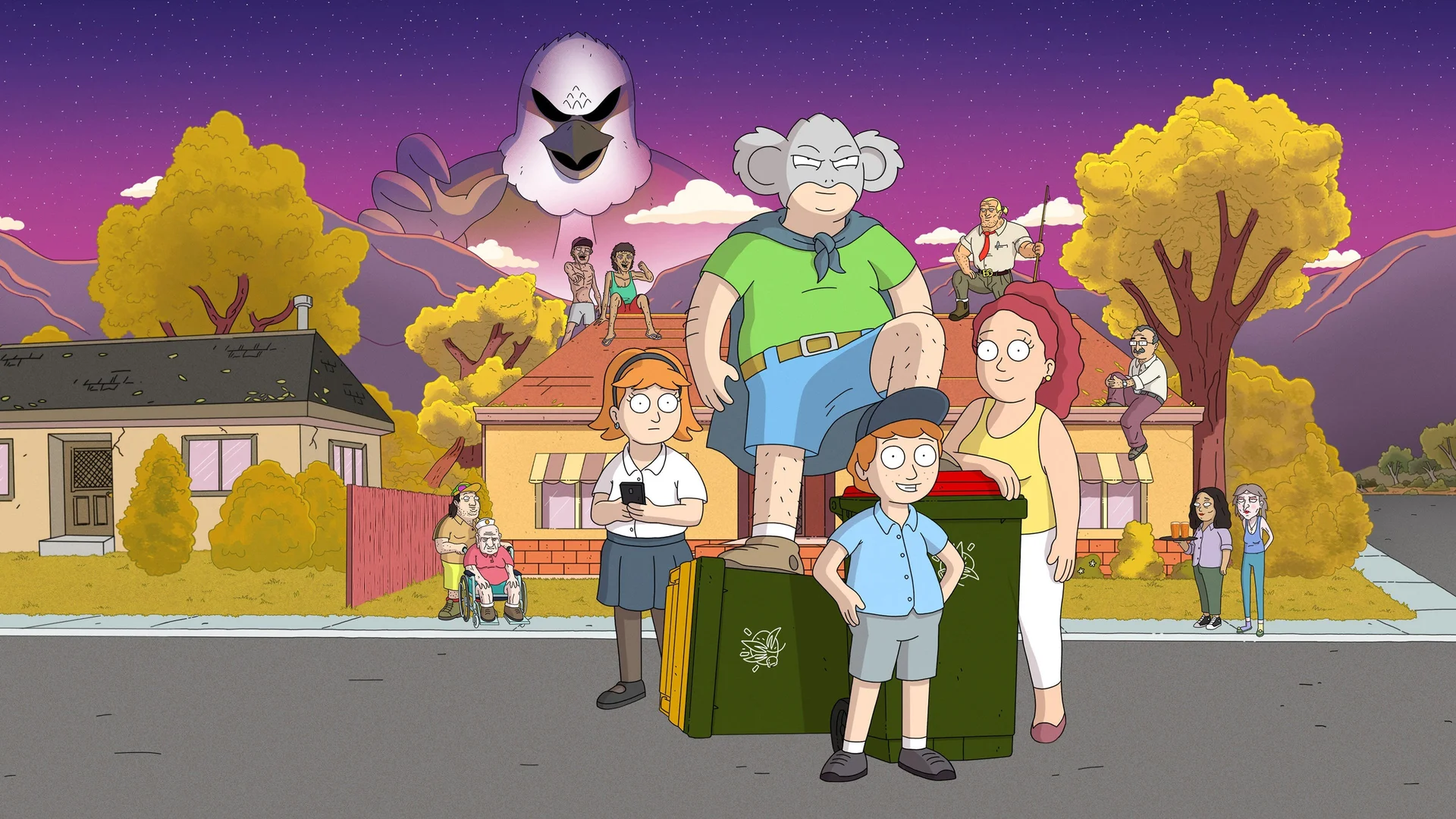 Backdrop de Koala Man