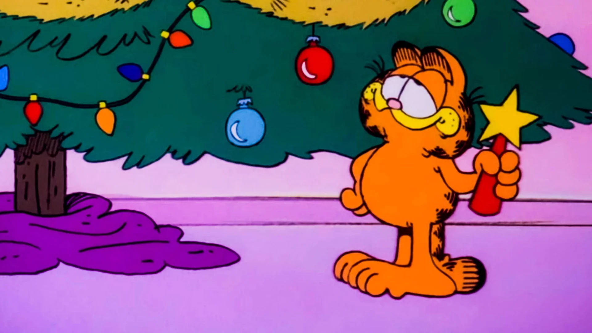 Backdrop de La navidad de Garfield