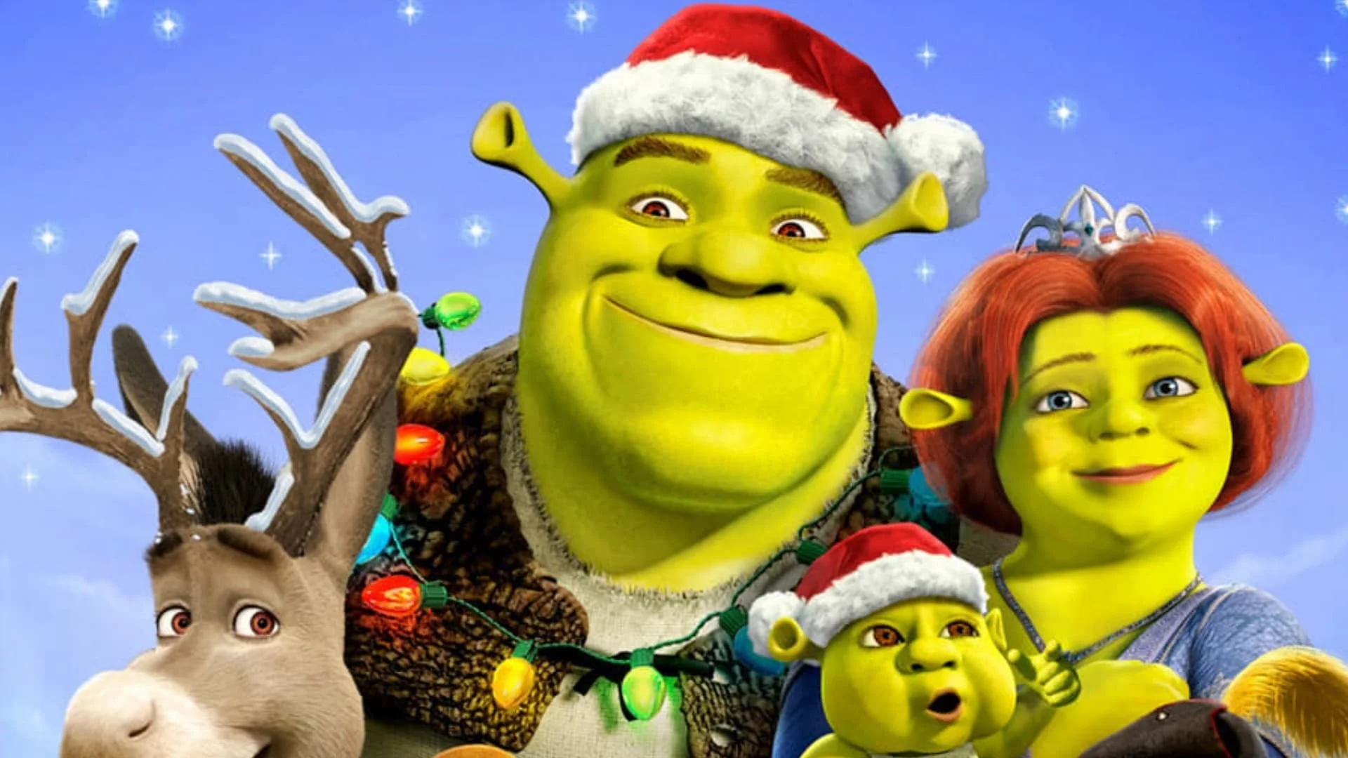 Backdrop de Shrek ogrorisa la Navidad