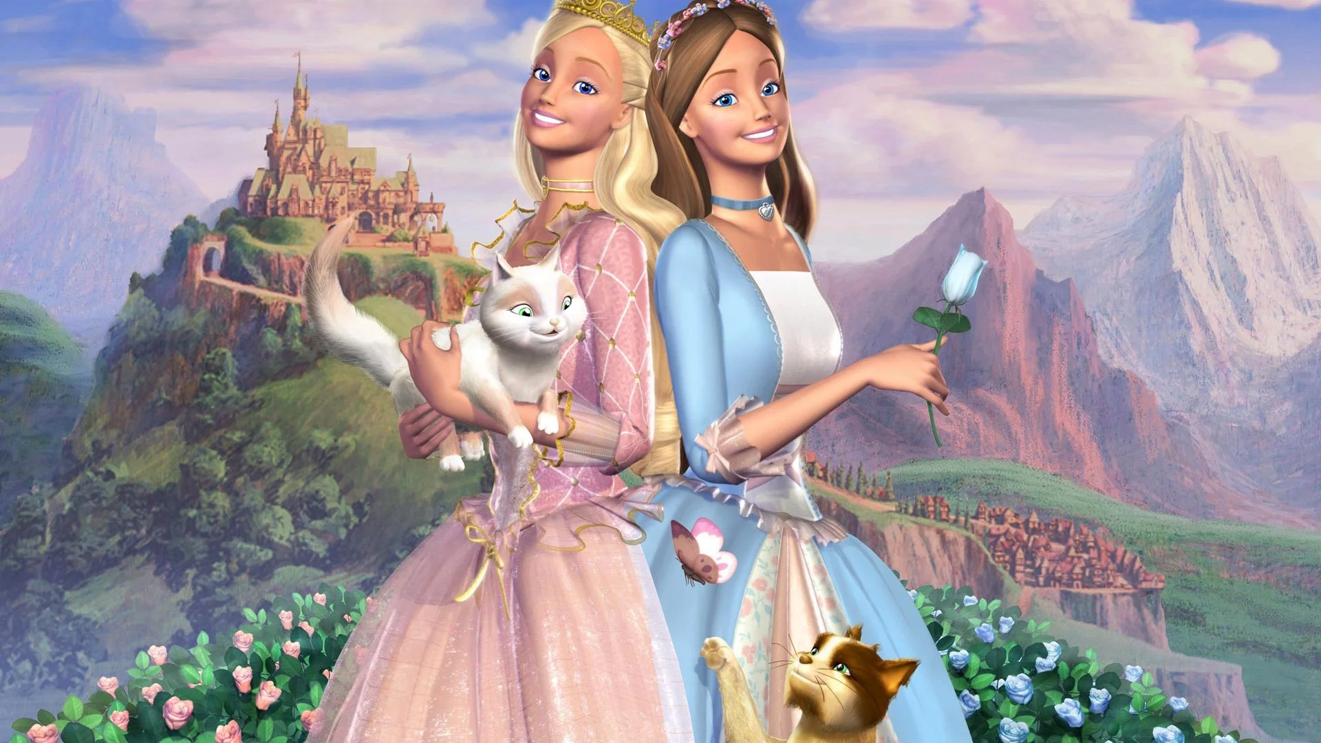 Backdrop de Barbie: La Princesa y la plebeya