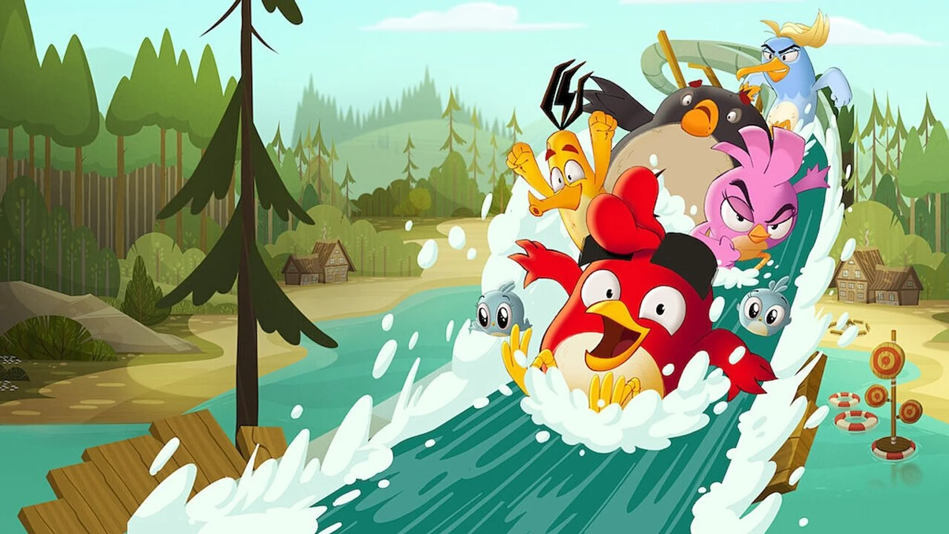Backdrop de Angry Birds: Locuras de verano