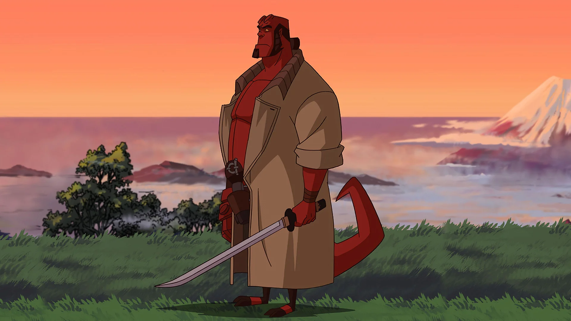 Backdrop de Hellboy Animated: Sword of Storms