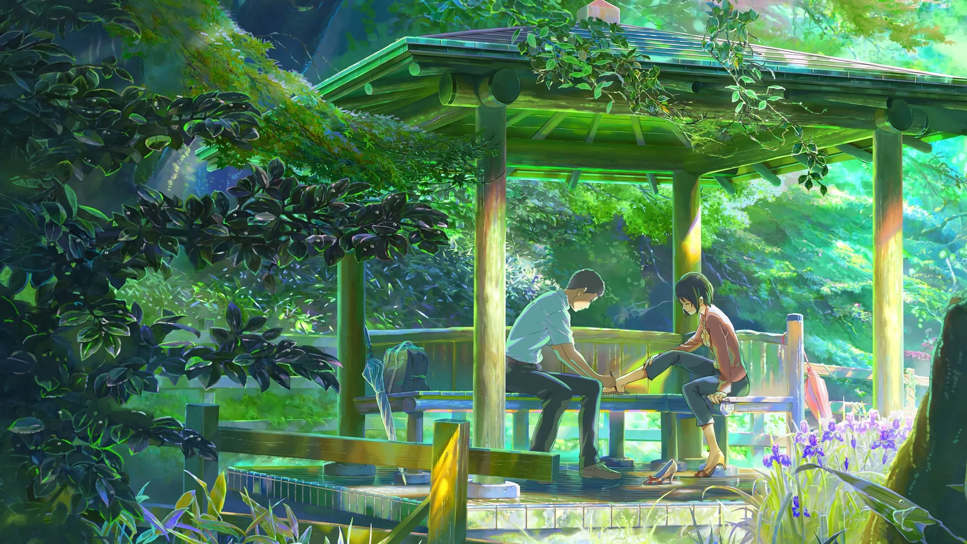 Backdrop de El jardín de las palabras