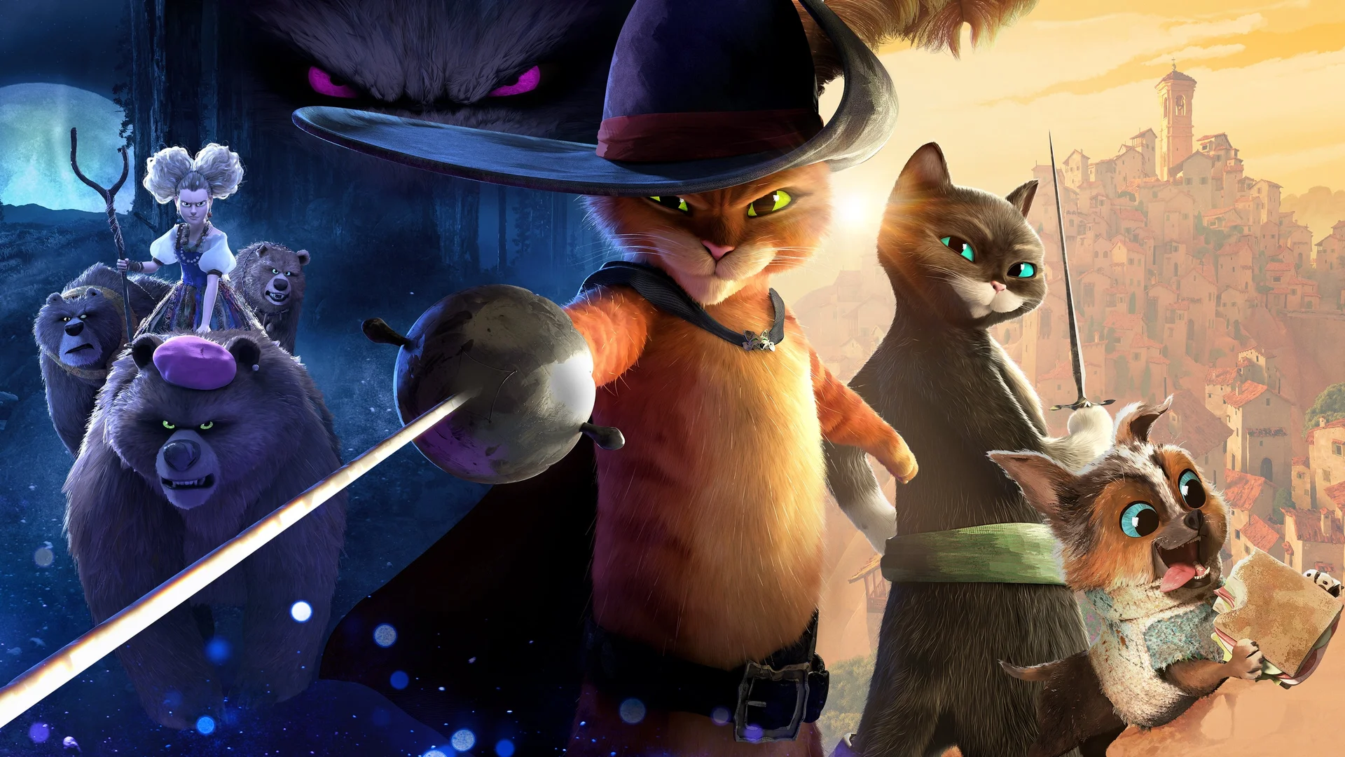 Backdrop de Gato con Botas: El último deseo