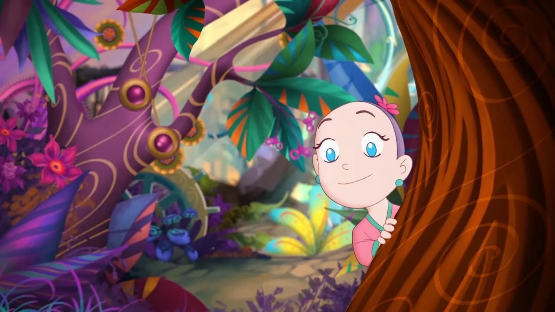 Backdrop de El ángel en el reloj