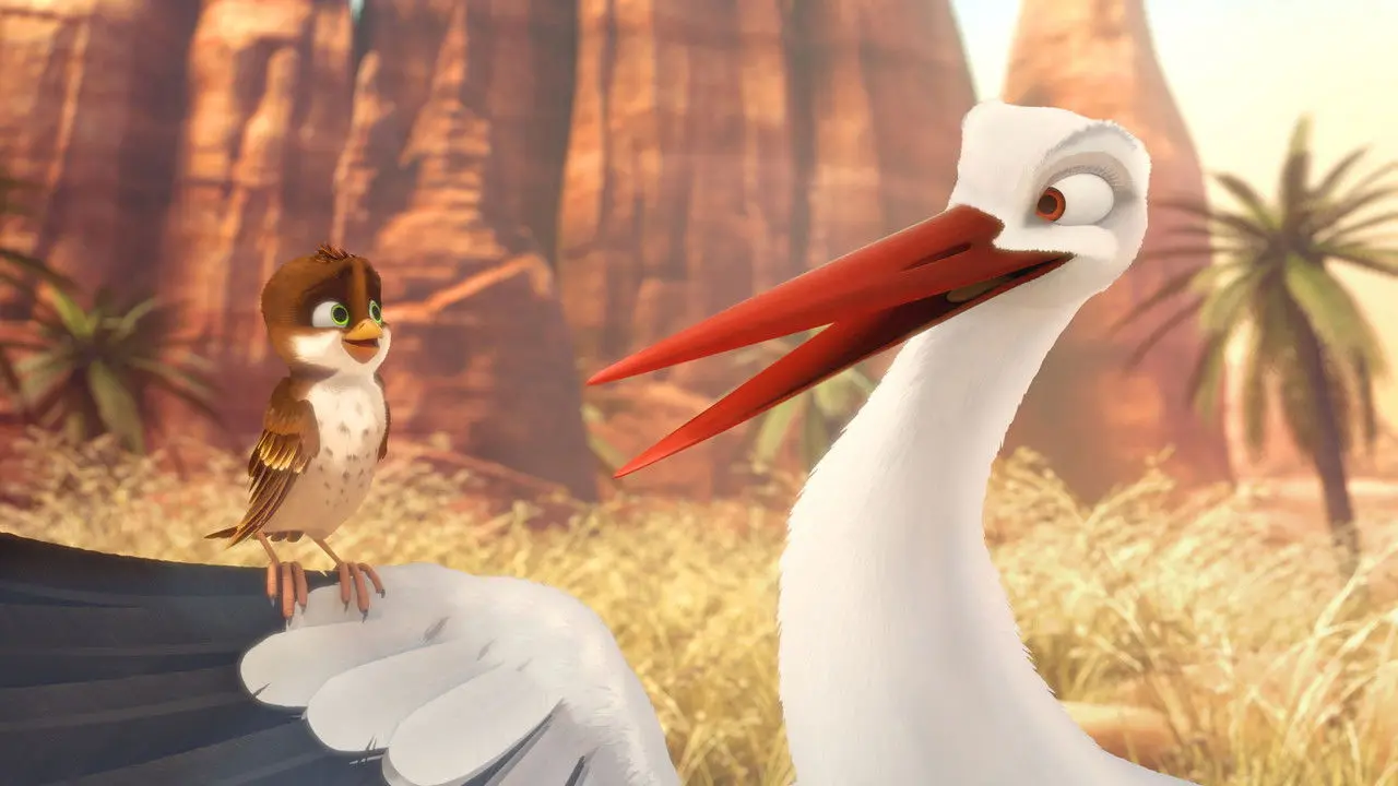 Una cigüeña en apuros