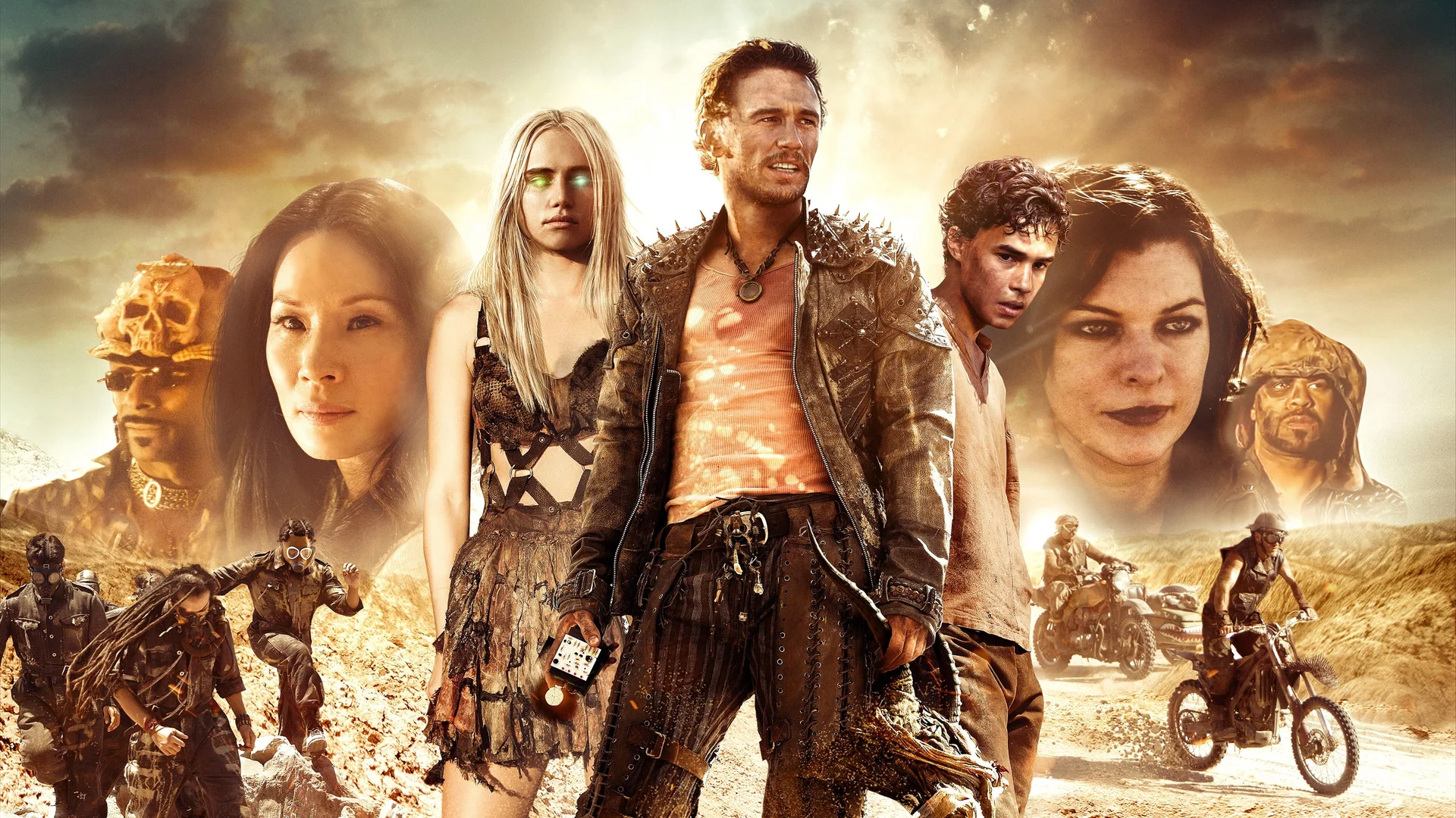 Backdrop de Guerreros del futuro