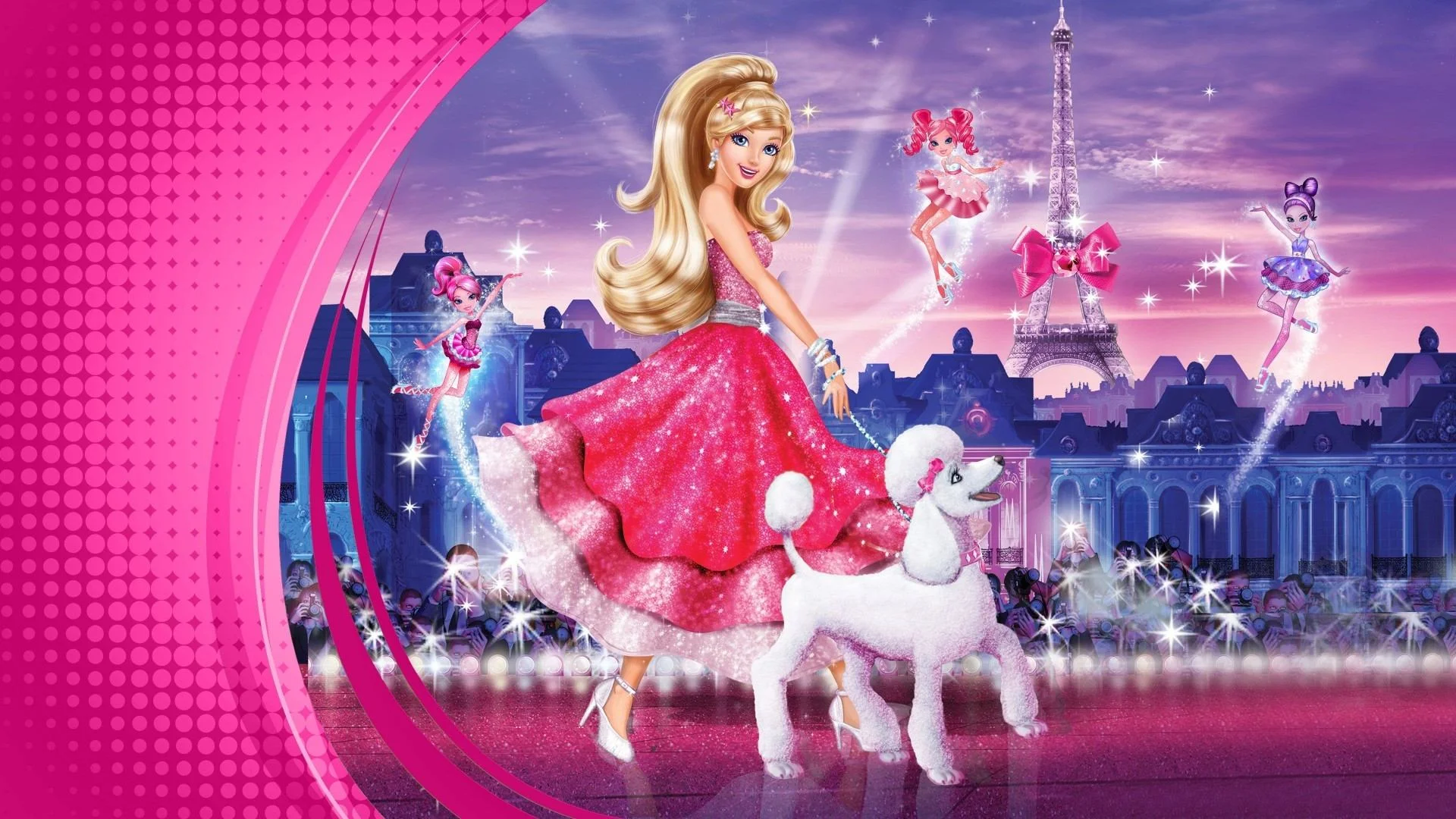 Backdrop de Barbie: Moda Mágica en París