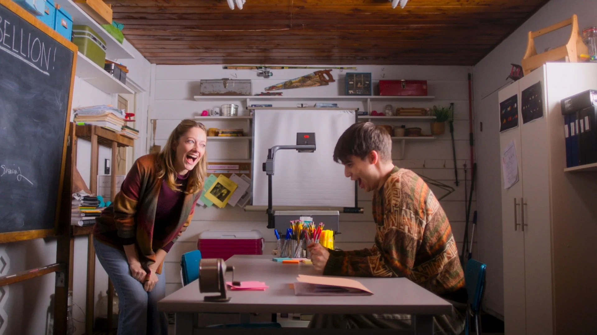 Backdrop de Aventuras en la escuela pública