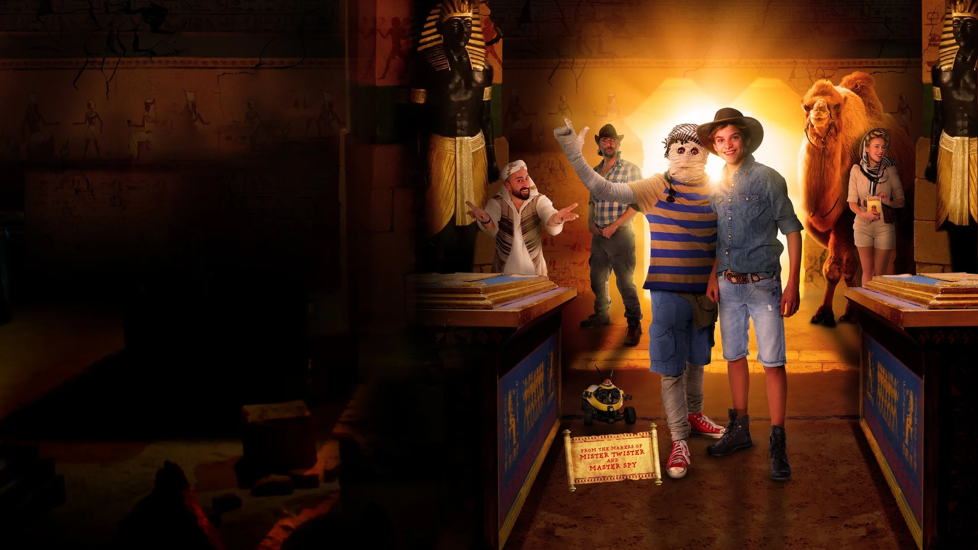 Backdrop de La Momia Dummie, y la Tumba de Achne