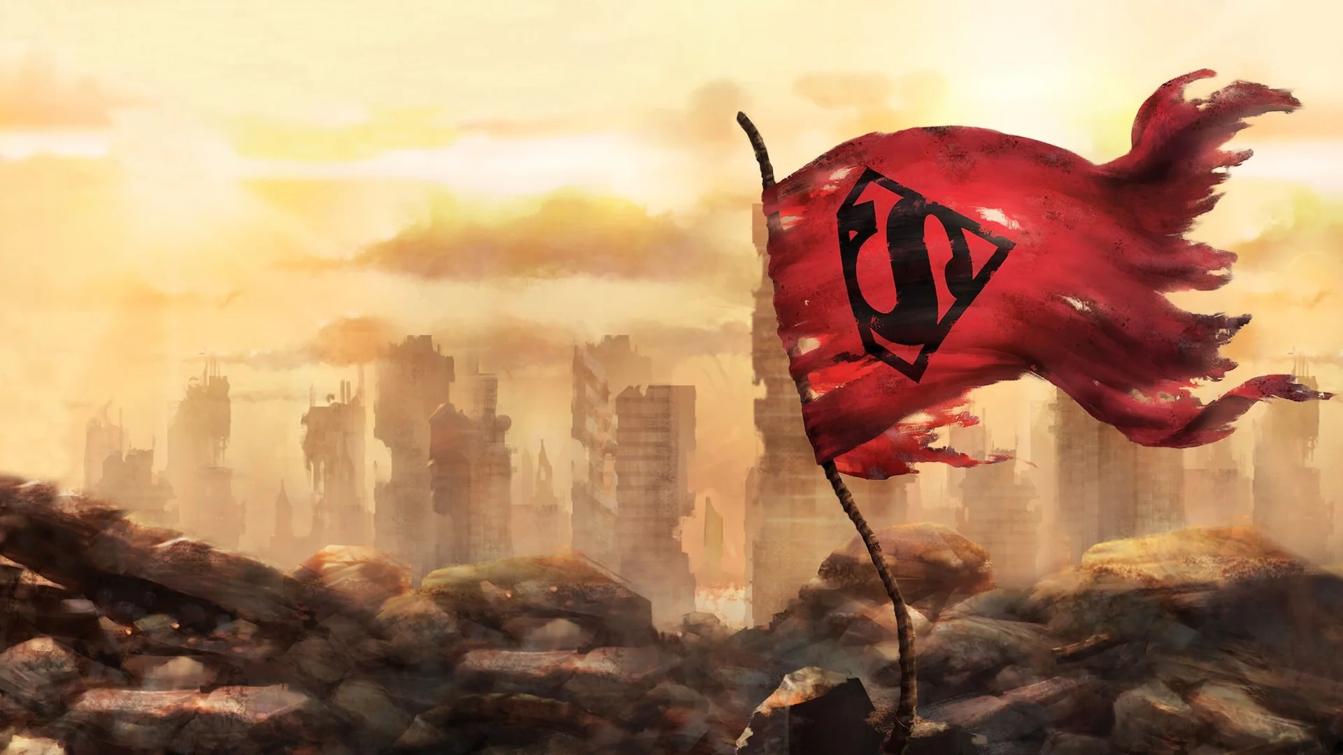 Backdrop de La muerte de Superman