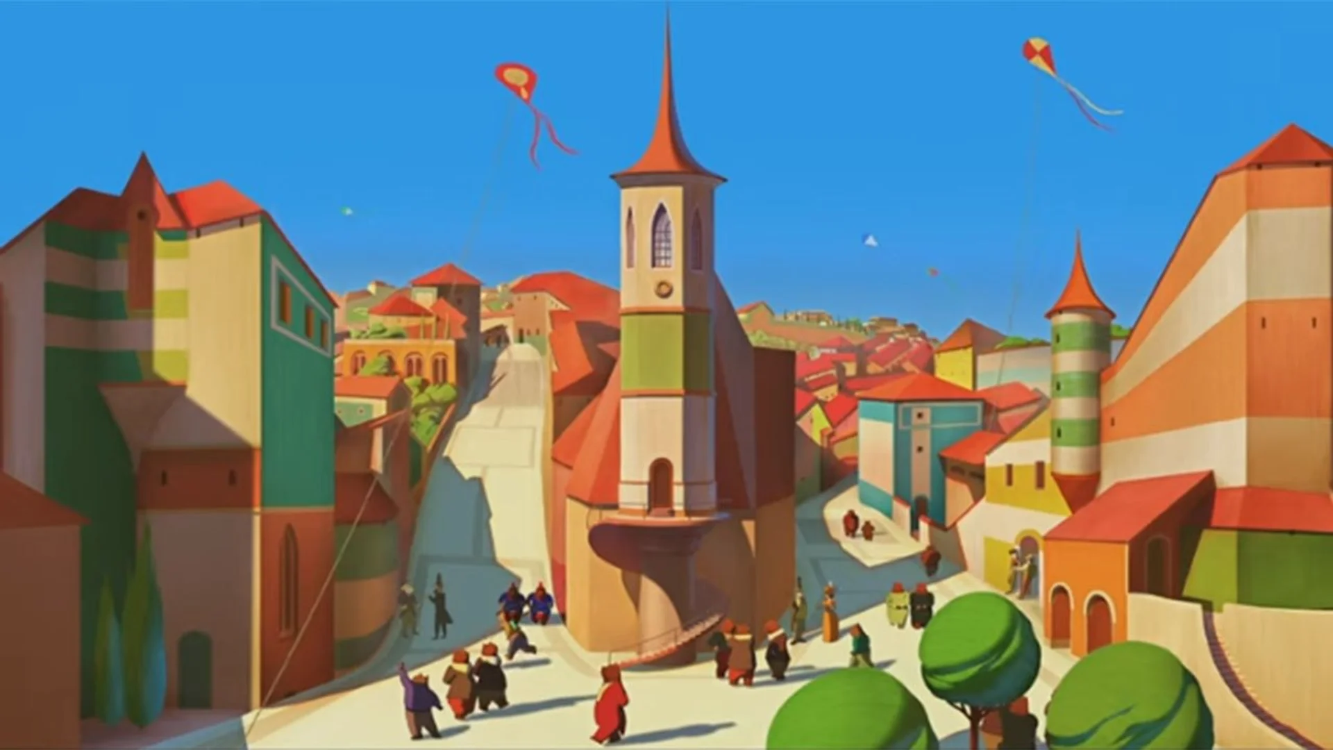 Backdrop de La Famosa Invasión de Osos en Sicilia