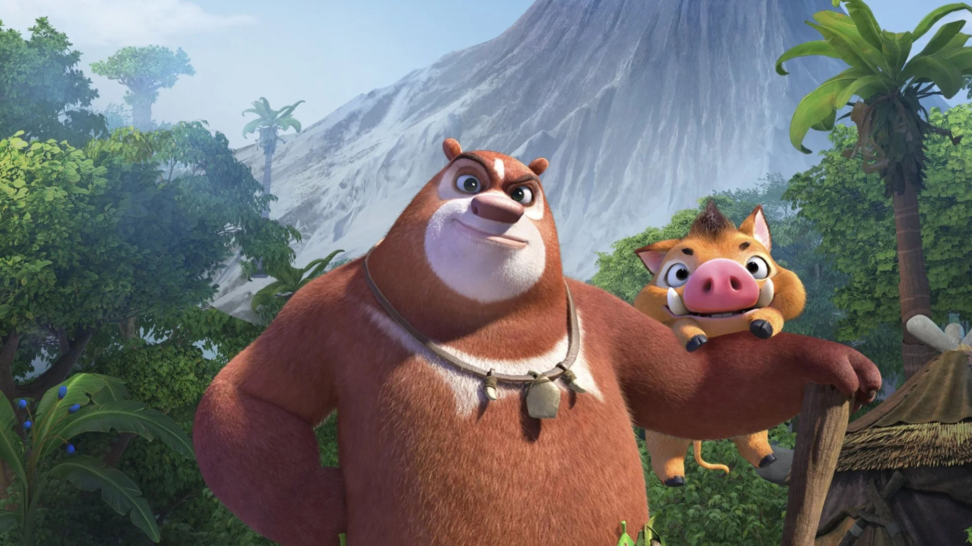 Backdrop de Boonie Bears: Aventura en la prehistoria