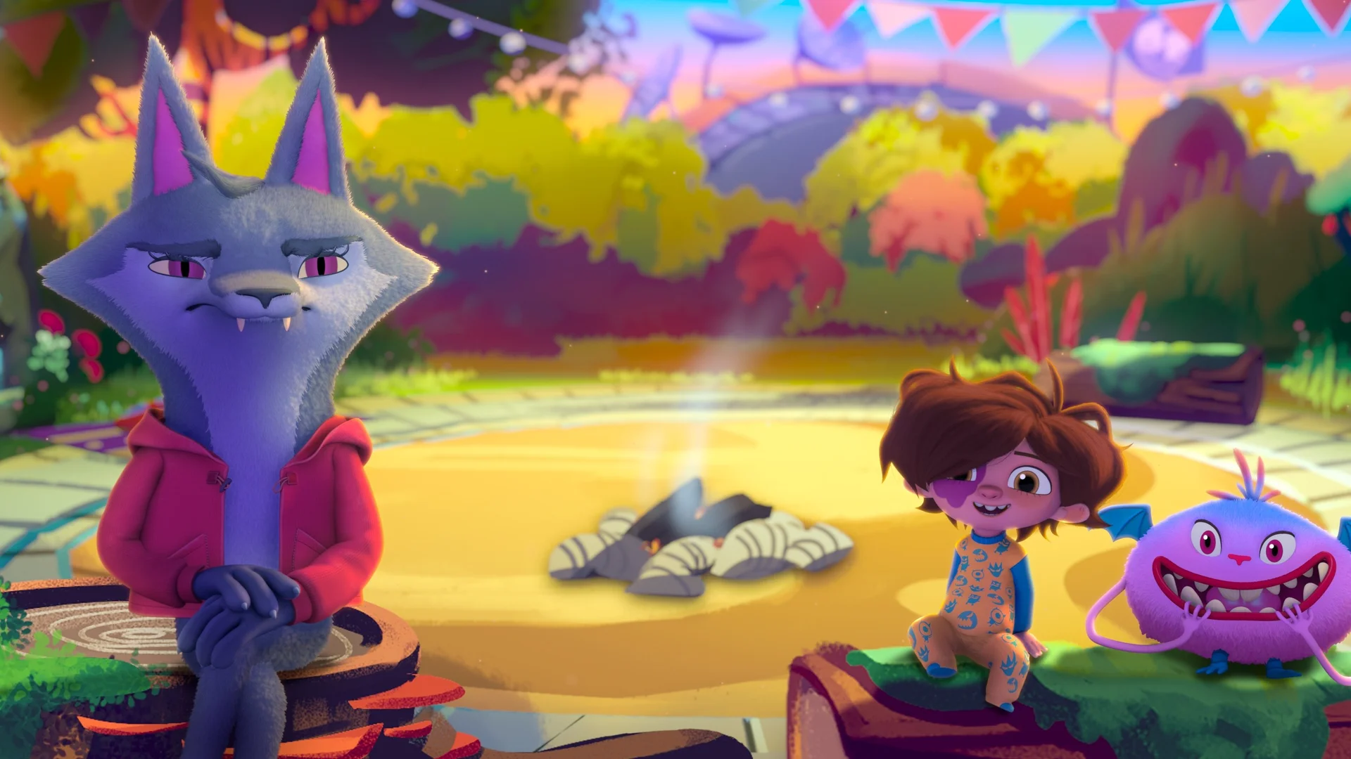 Backdrop de Hanna i els monstres