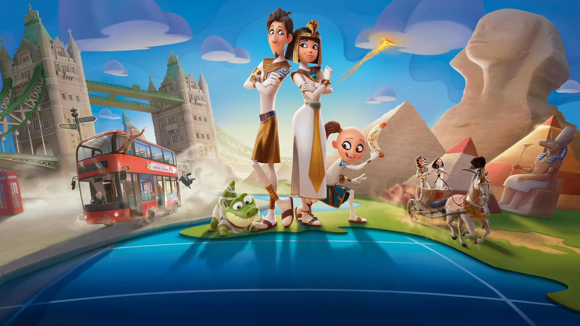 Backdrop de Las momias y el anillo perdido