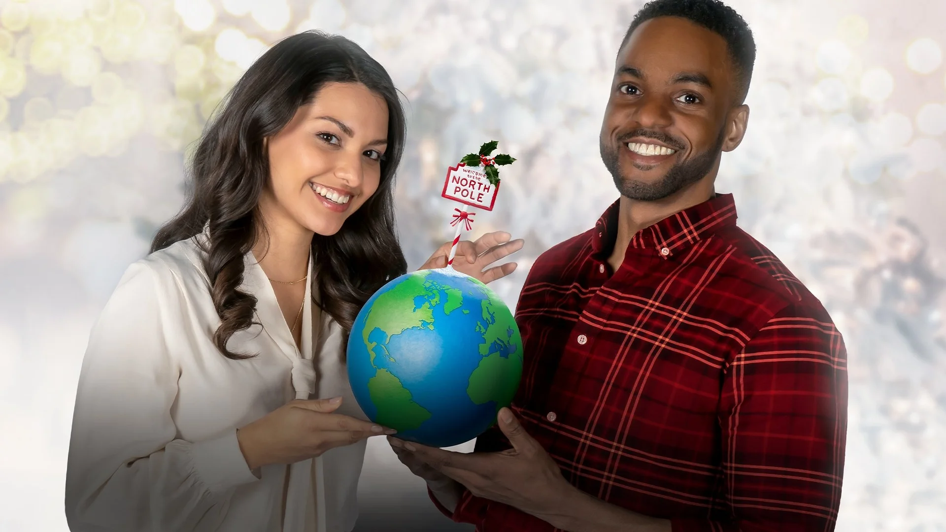 Backdrop de Mapas y Muérdagos