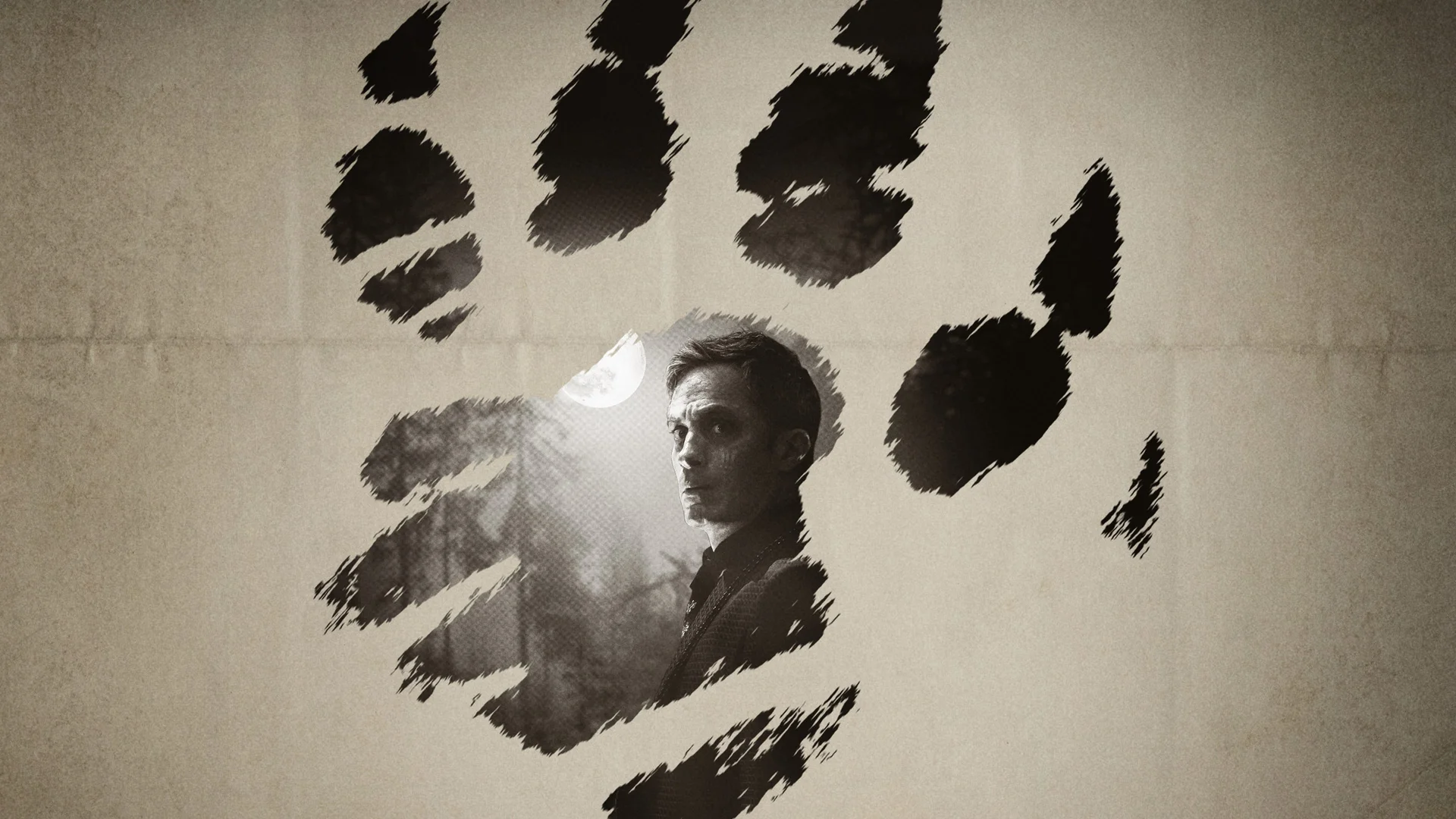 Backdrop de Hombre Lobo por la noche