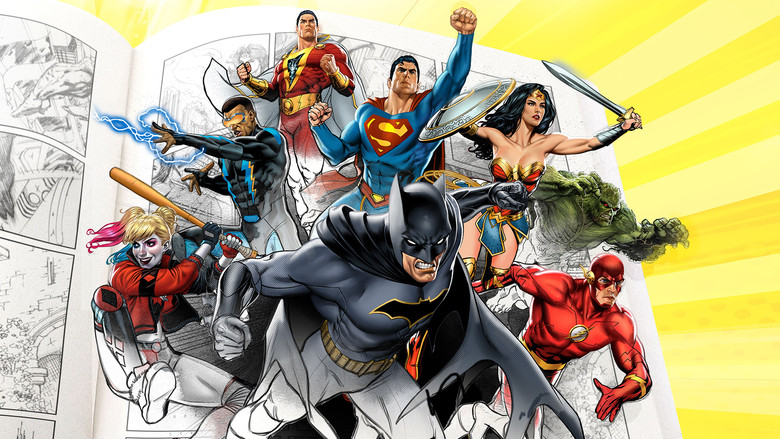 Backdrop de Superpoderosos: La Historia de DC