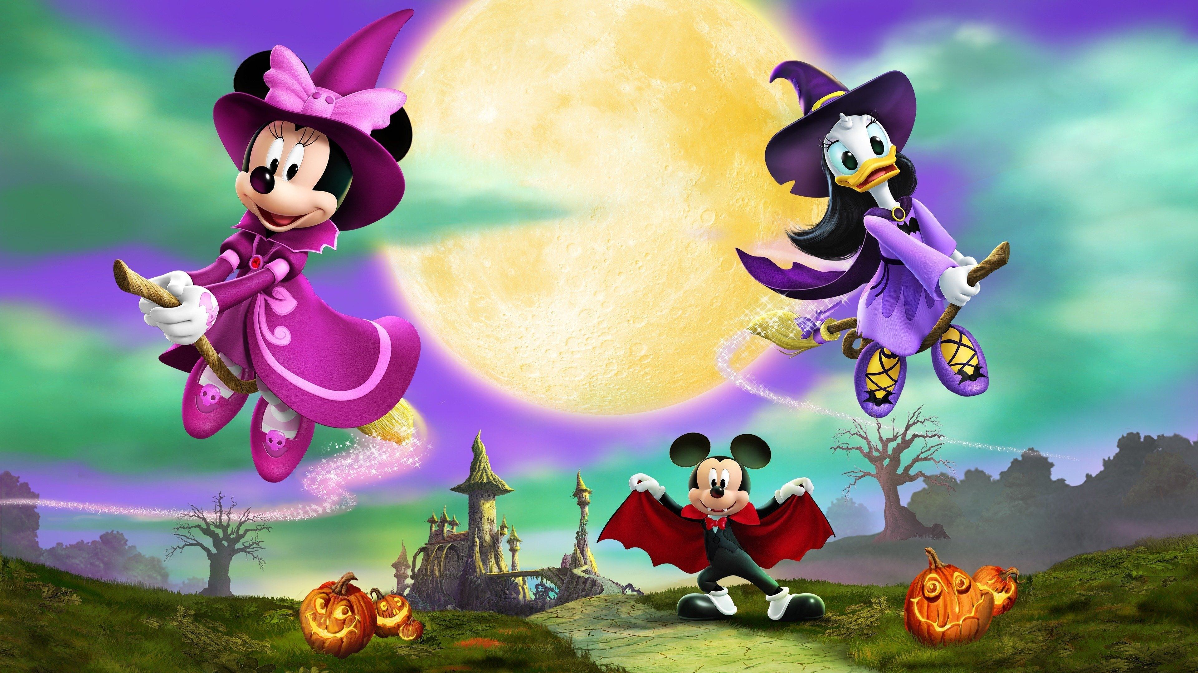Backdrop de Mickey y el cuento de las dos brujas