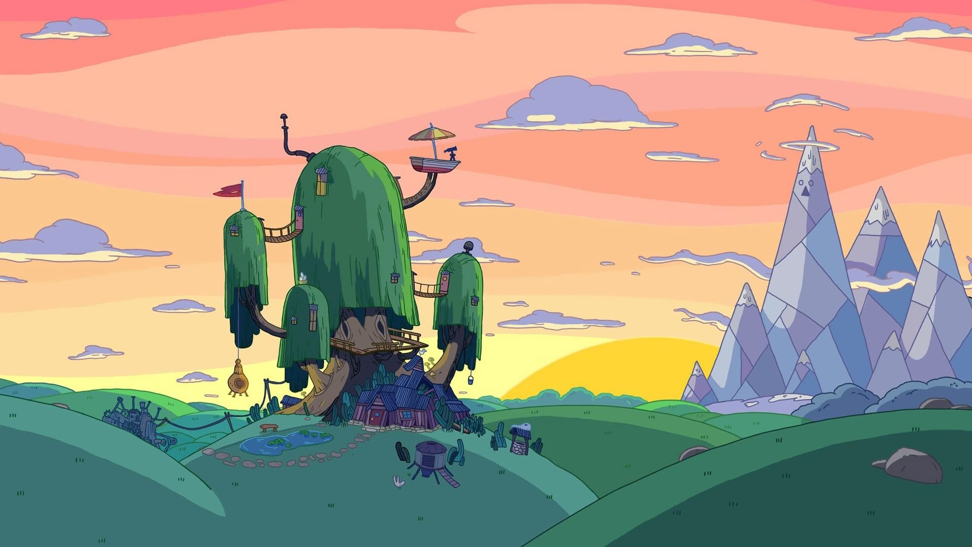 Backdrop de Hora de Aventura