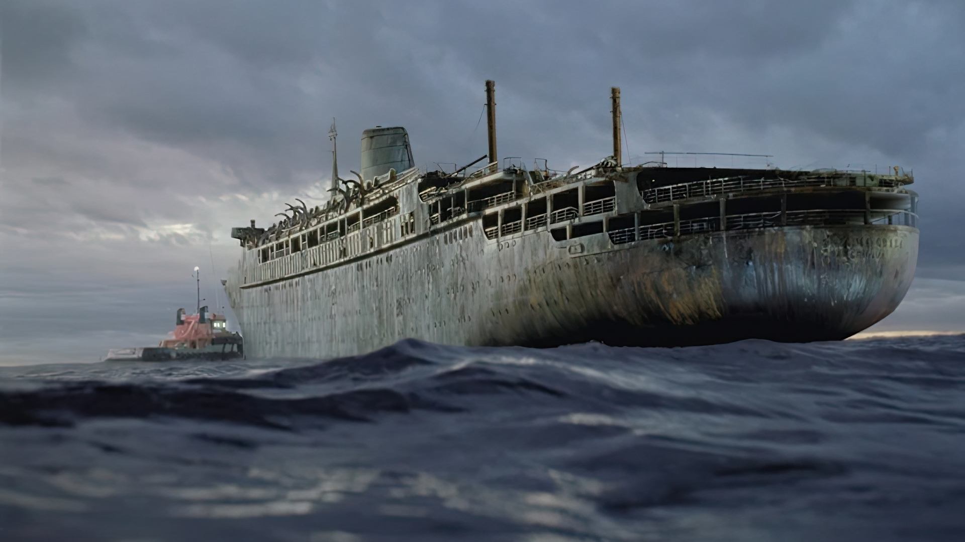 Backdrop de El Barco Fantasma