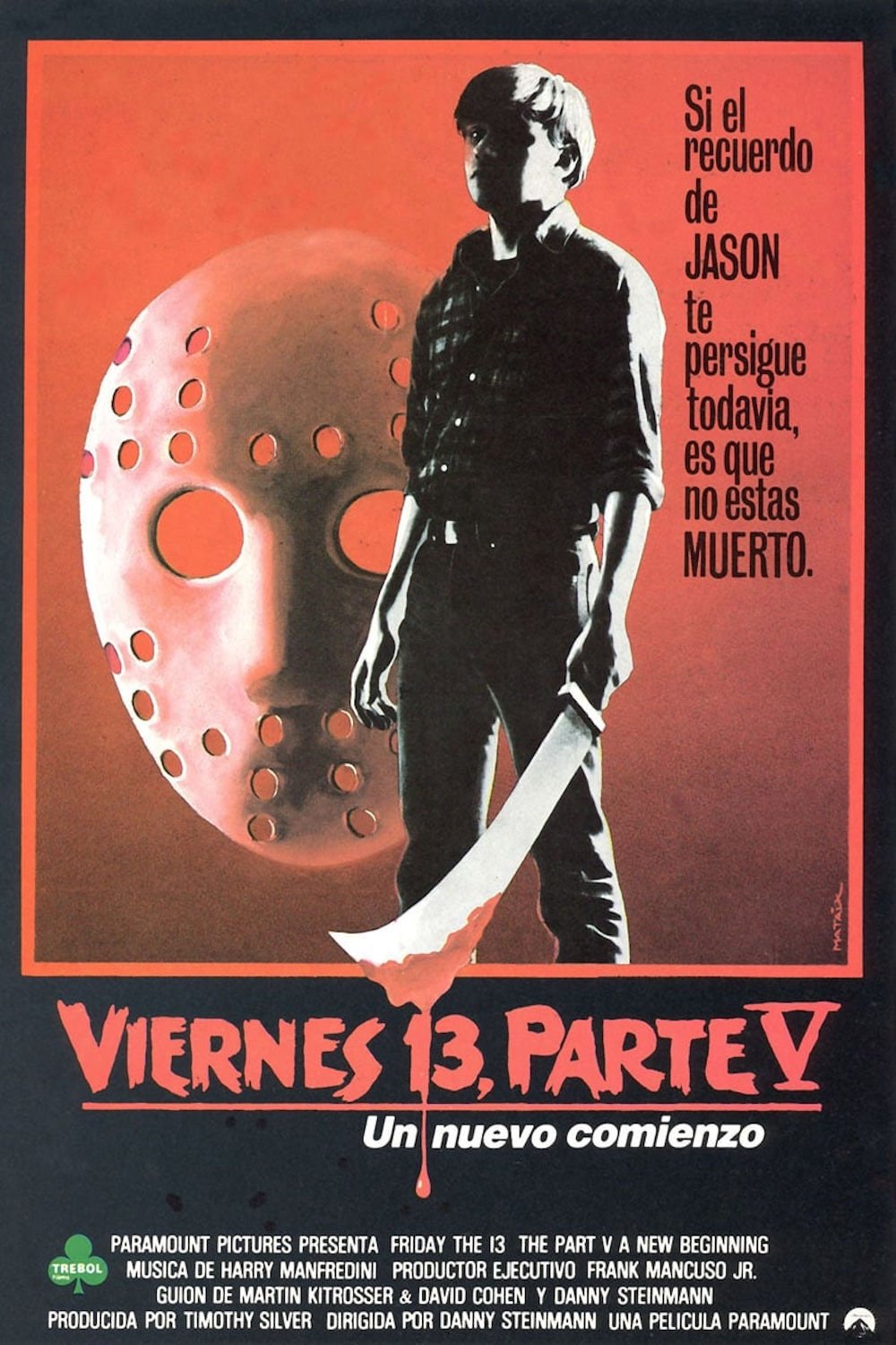 Poster de Viernes 13, Parte V: Todo comienza de nuevo