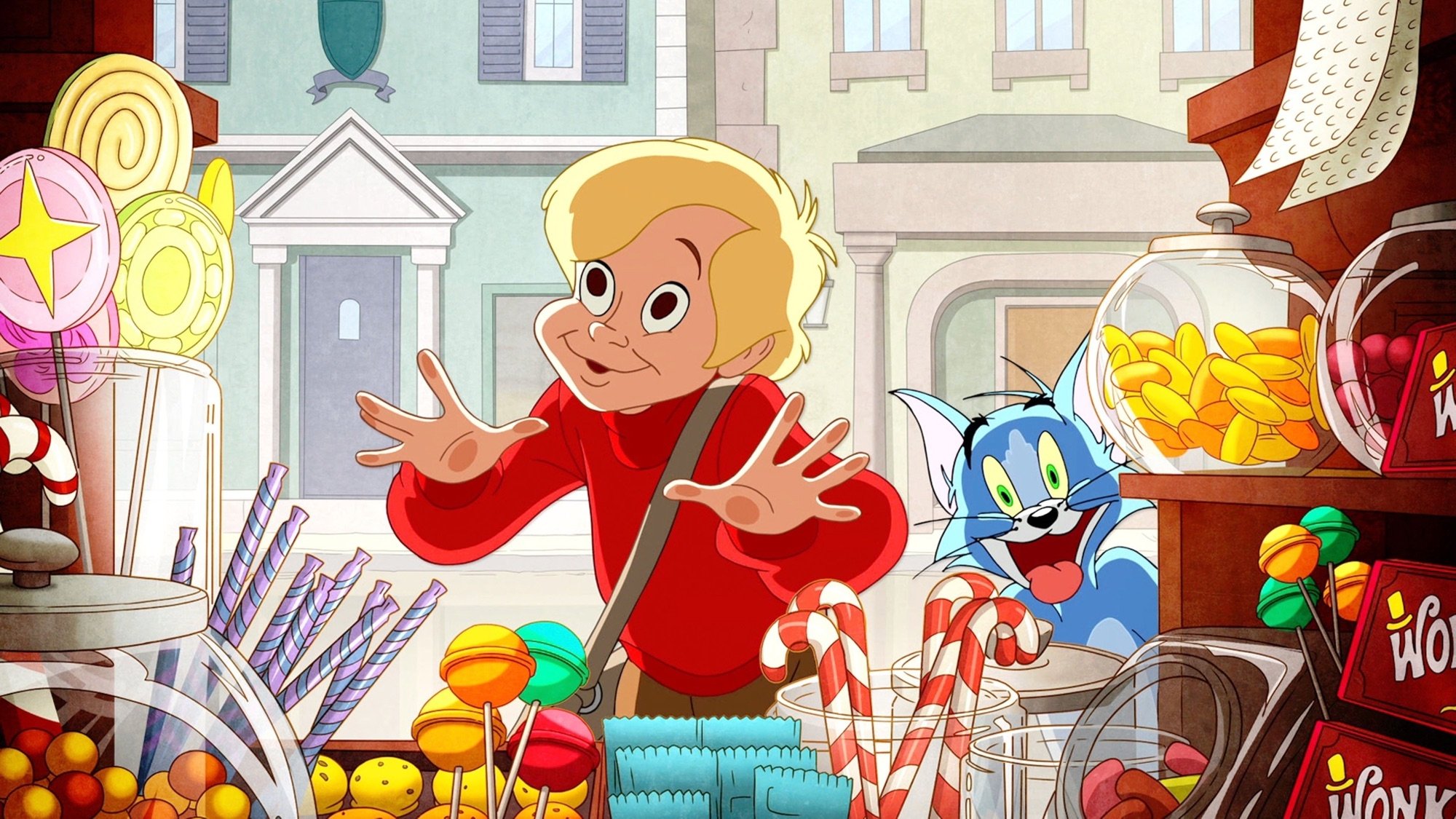Backdrop de Tom y Jerry: Willy Wonka y la fábrica de chocolates