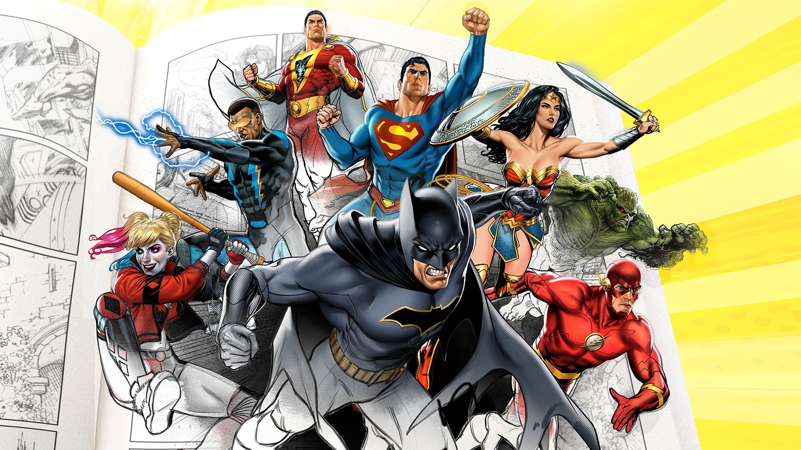 Backdrop de Superpoderosos: La Historia de DC