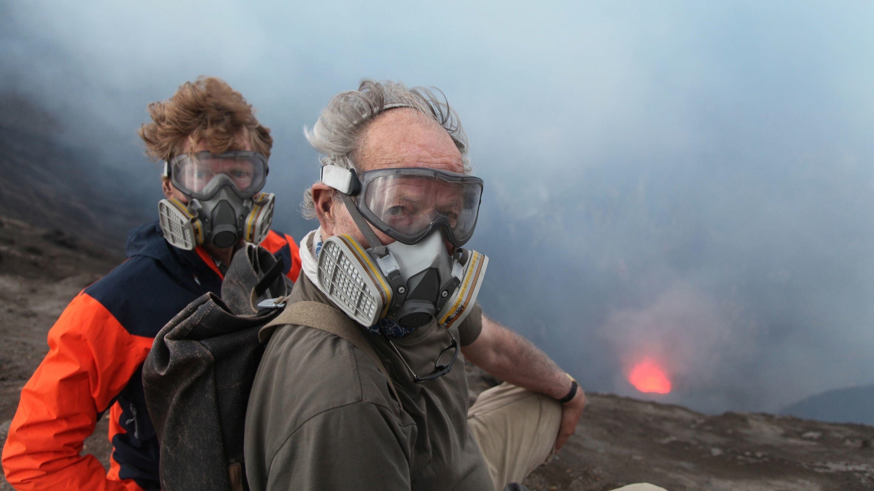 Dentro del volcán