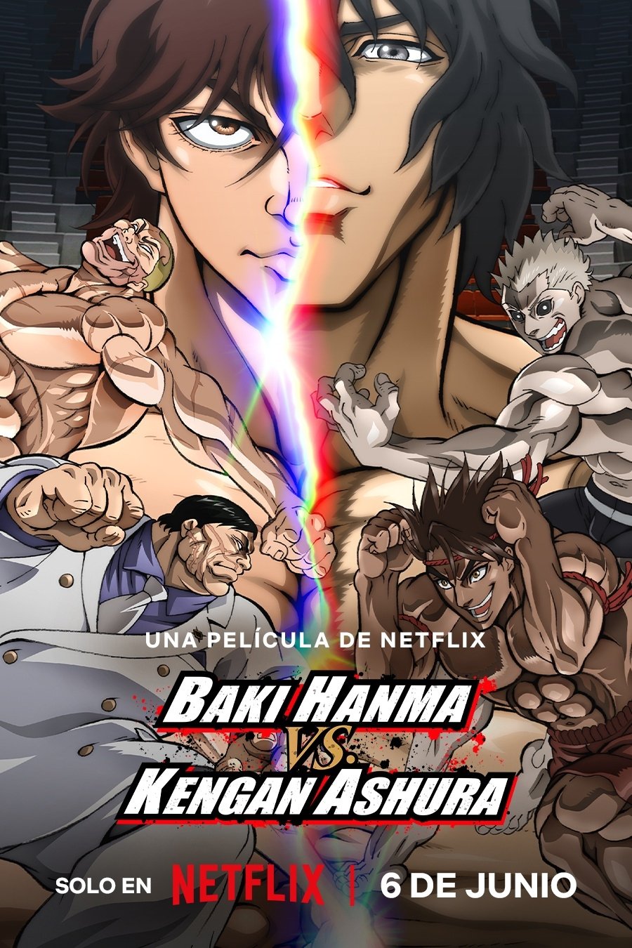 Poster de Baki Hanma vs. Kengan Ashura