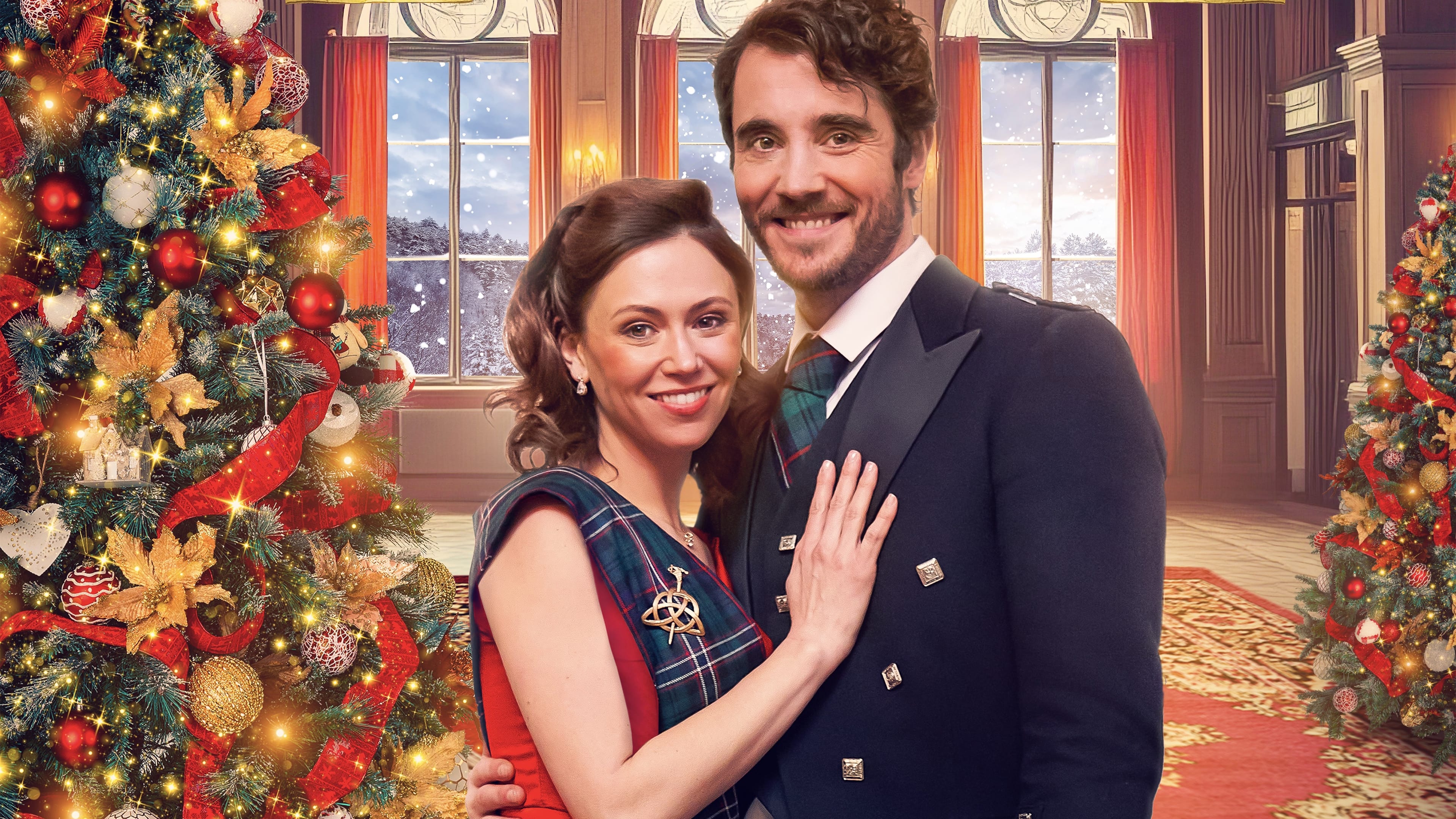 Backdrop de Christmas in Scotland