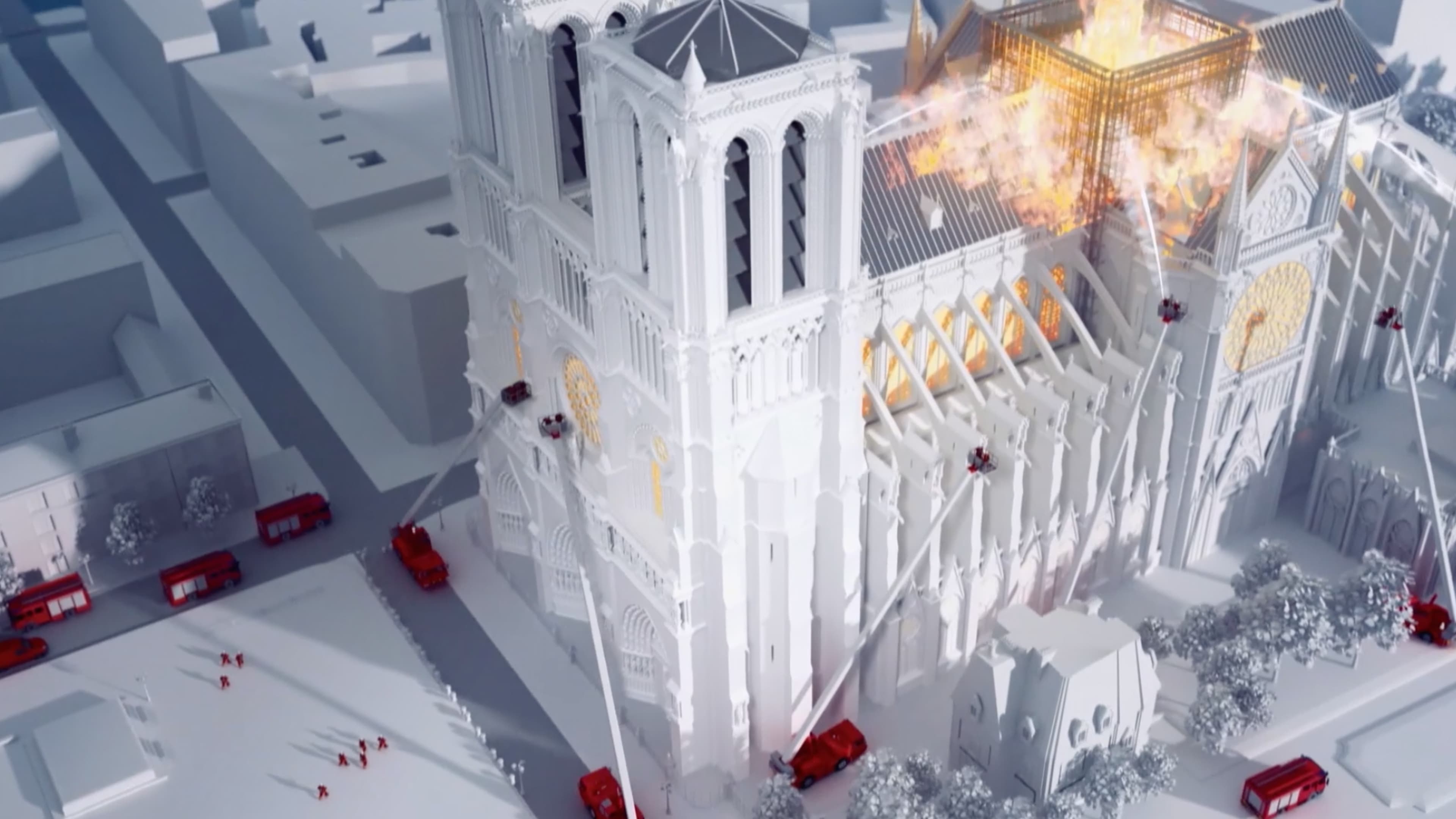 Backdrop de Notre-Dame: Race Against the Inferno