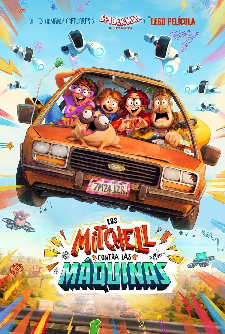 Poster de La familia Mitchell vs. las máquinas