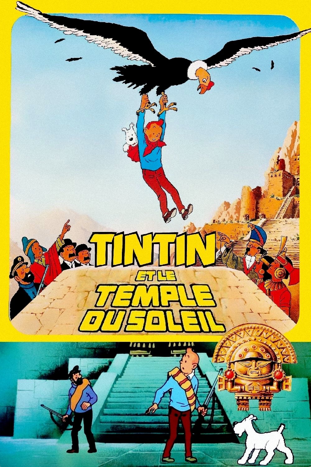 Poster de Tintín en el templo del sol