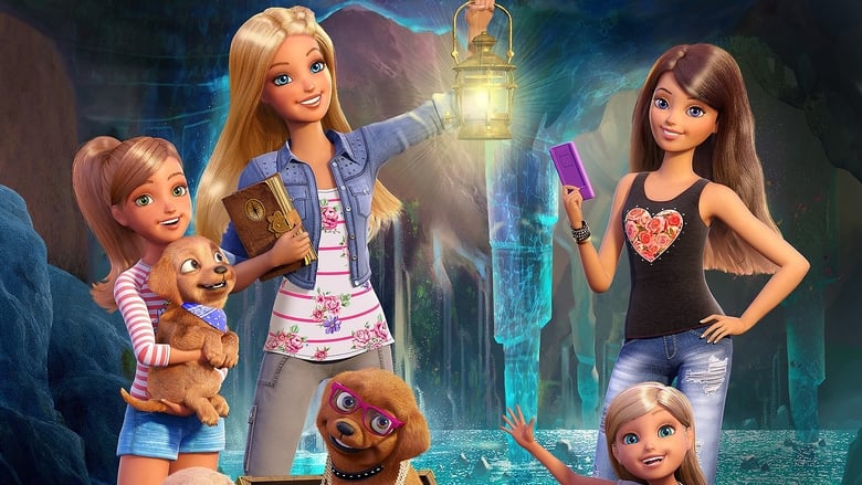 Backdrop de Barbie y sus Hermanas en una aventura de perritos