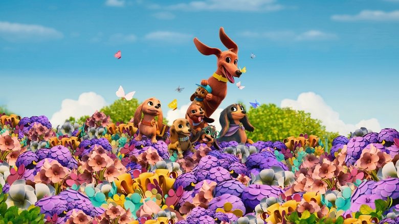 Backdrop de Pretzel y sus cachorros