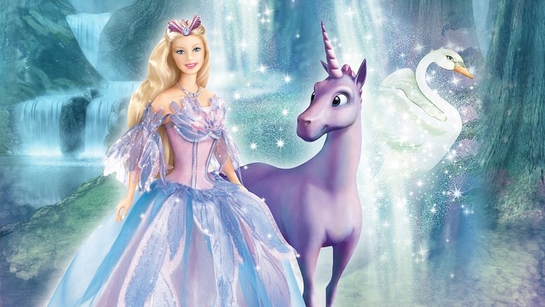 Backdrop de Barbie en el lago de los cisnes